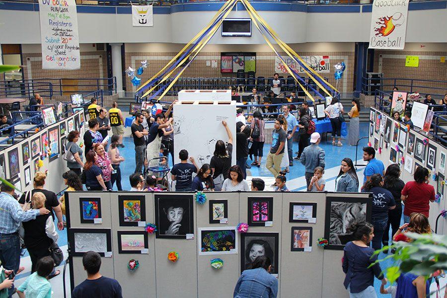 Nuestra Comunidad Art Show, April 15, hosted by National Art Honor Society.