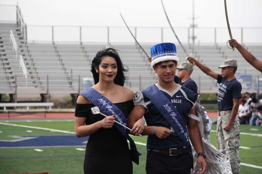 Homecoming royalty Jocelyn and Kevin.