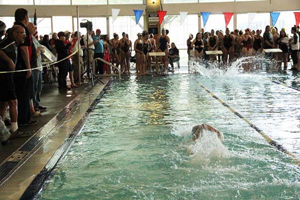Girls swim team participates in time trials at the Armijo Aquatic Center, Nov. 5. 