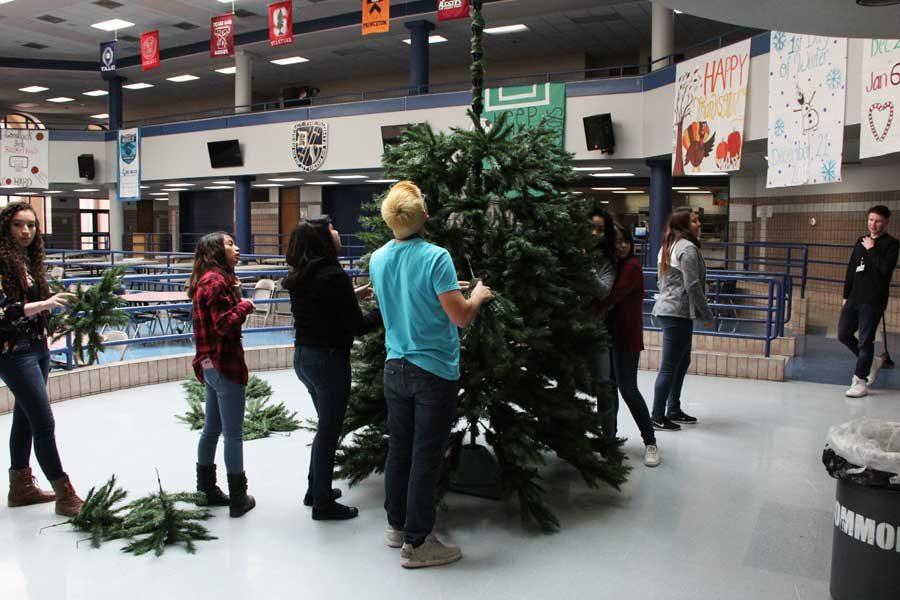 Student activies set up the Tree.