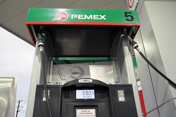 The cost of gasoline is from $15-$17 pesos per liter, in the Pemex company.