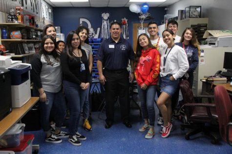 Student activities director Chris Lopez with his  first period class. 