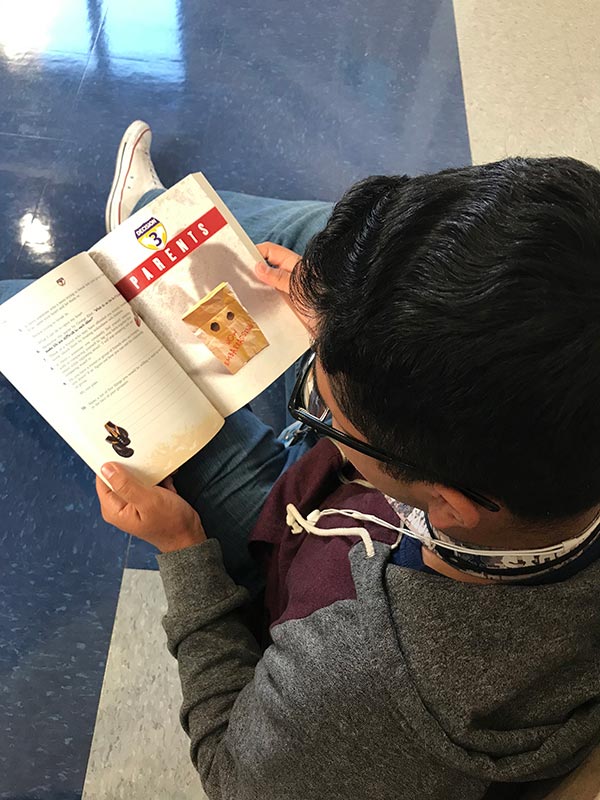 Junior Gabriel reads The 6 Most Important Decisions Youll Ever Make, by Sean Covey. 
