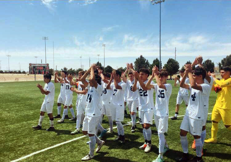 Varsity soccer team at Artesia High School in New Mexico.