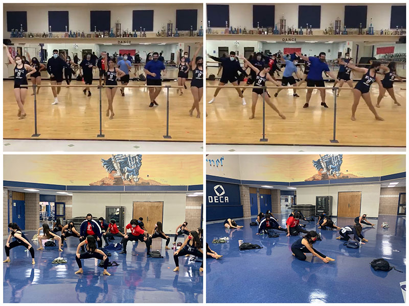The first in-person practice for the 2020-2021 Fuego Dance team was Sept. 30. 
