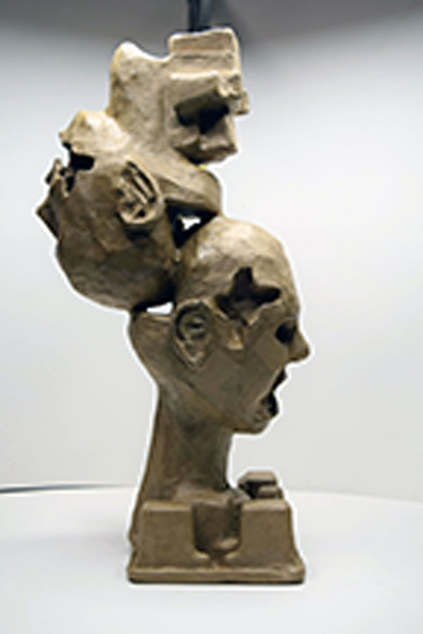 Art sculpture by  Derek Balcorta, for the category on Mental Health.