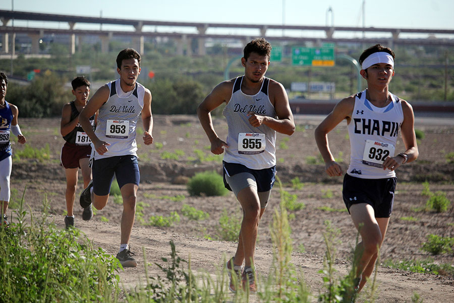 Joaquin Rascon and Jamie Flores at the cross country meet August 27
